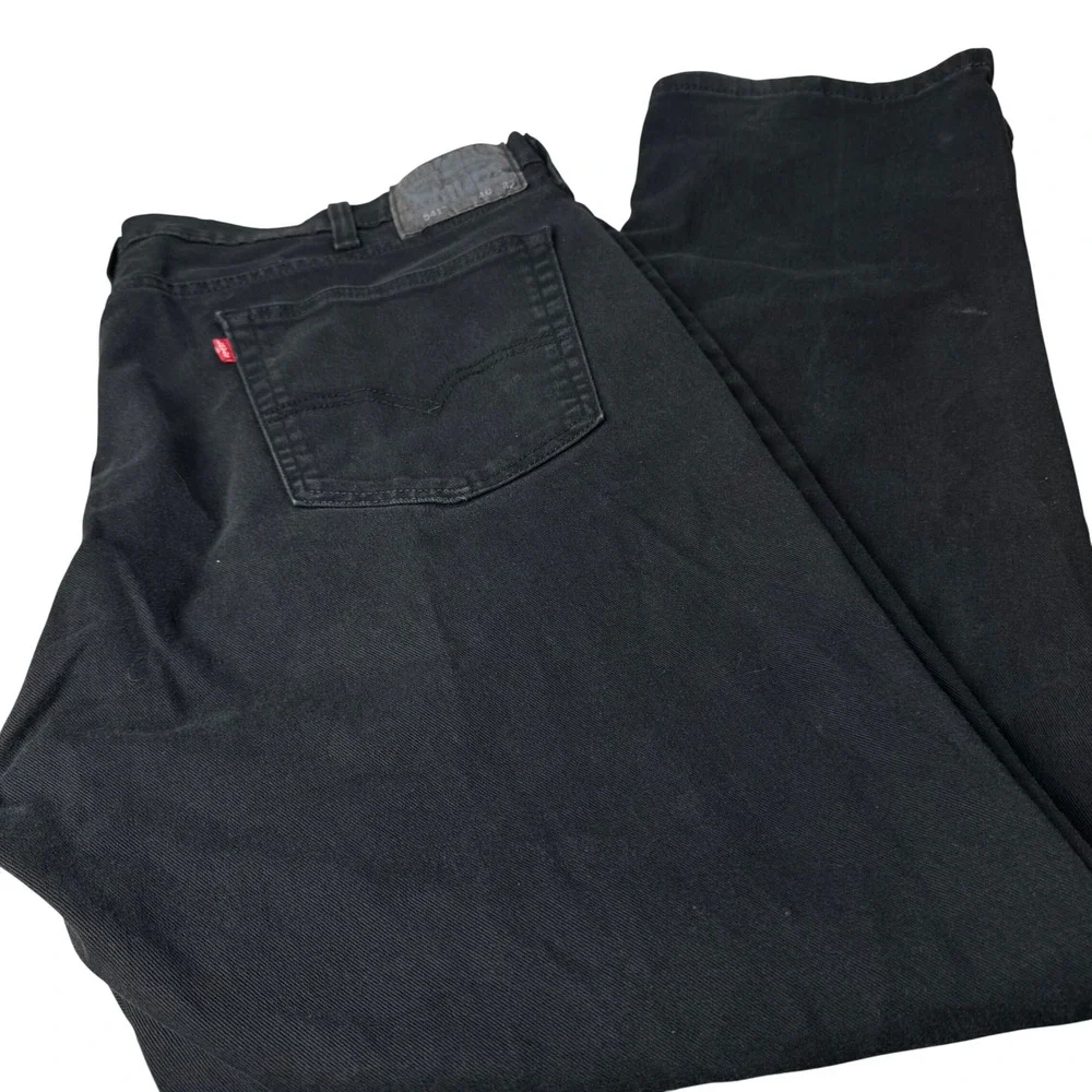 Levis 541 Athletic Taper‎ Jeans Mens 40x32 Black Denim Minimalist Casual Capsule